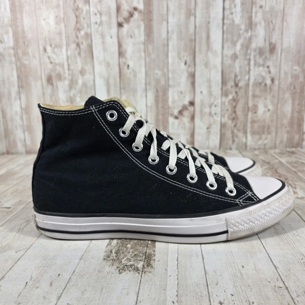 Converse Chuck Taylor All Star High Top Black White Mens 9 Womens 11 Sneaker